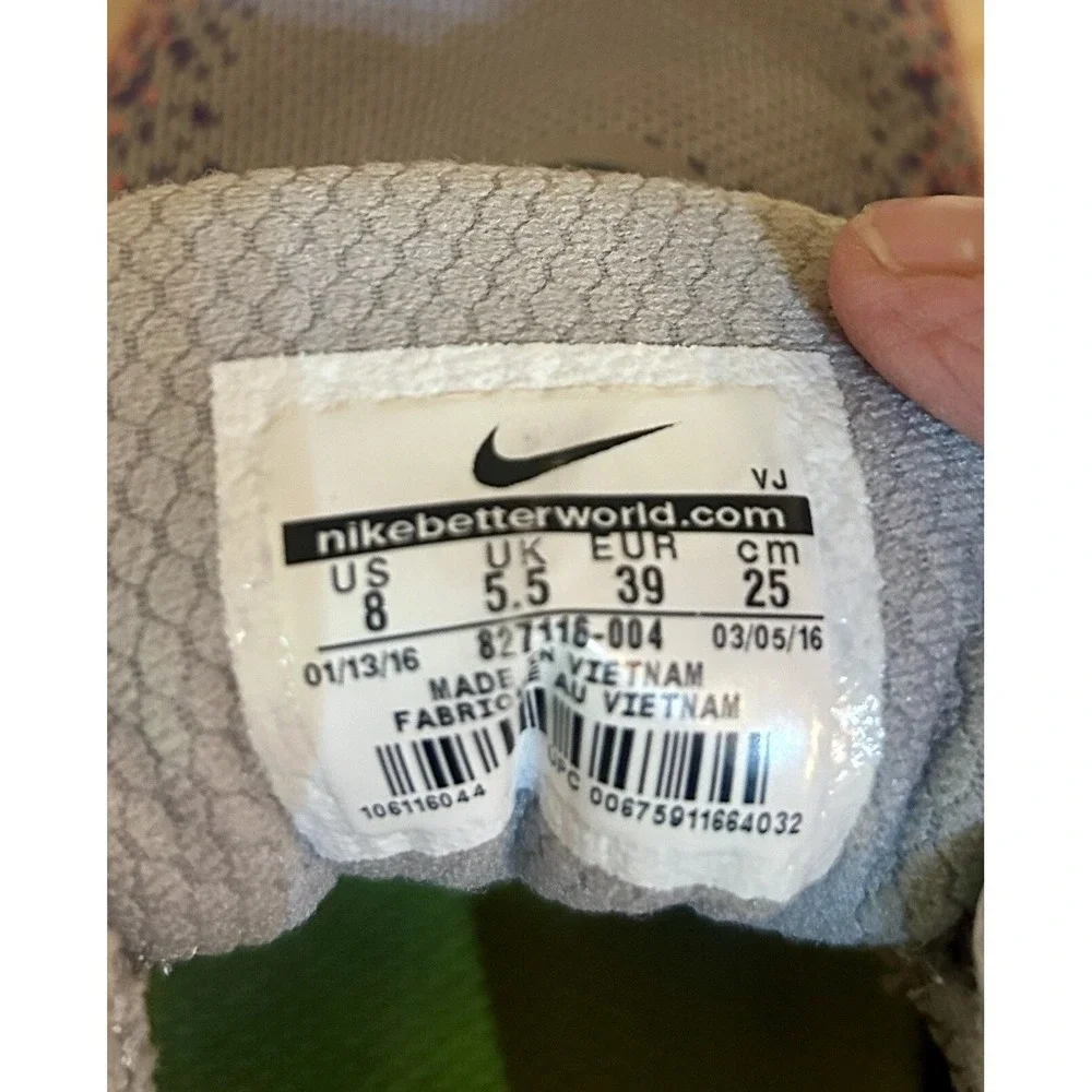 Nike Free RN Distance Low Gray Pink Women's Size 8 827116-004 EUC